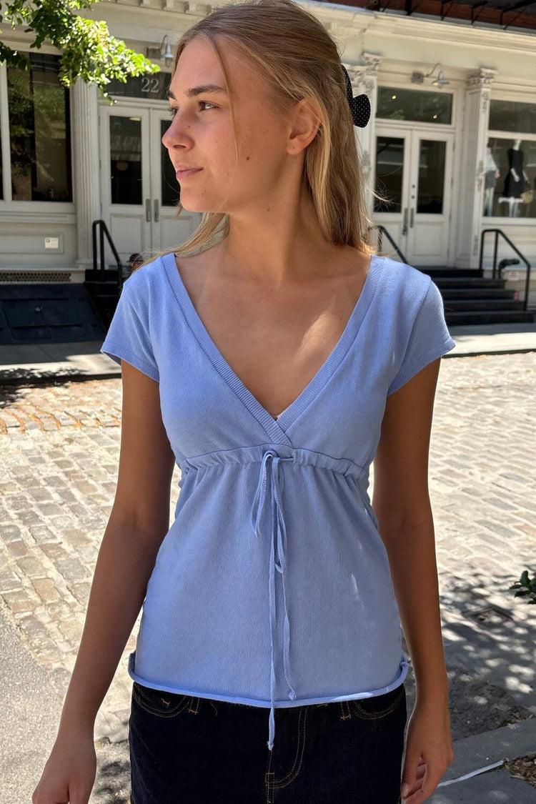 Philippa Top | Light Blue / XS/S