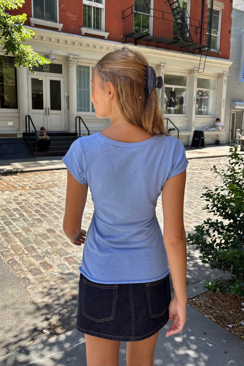 Philippa Top | Light Blue / XS/S