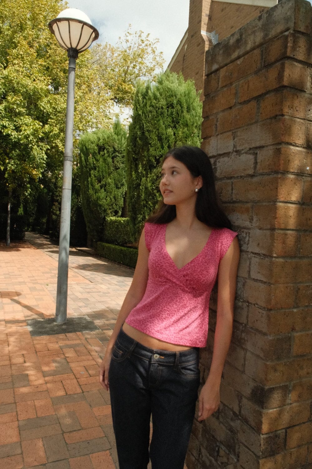 Amara Leopard Tank | Hot Pink Leopard / XS/S