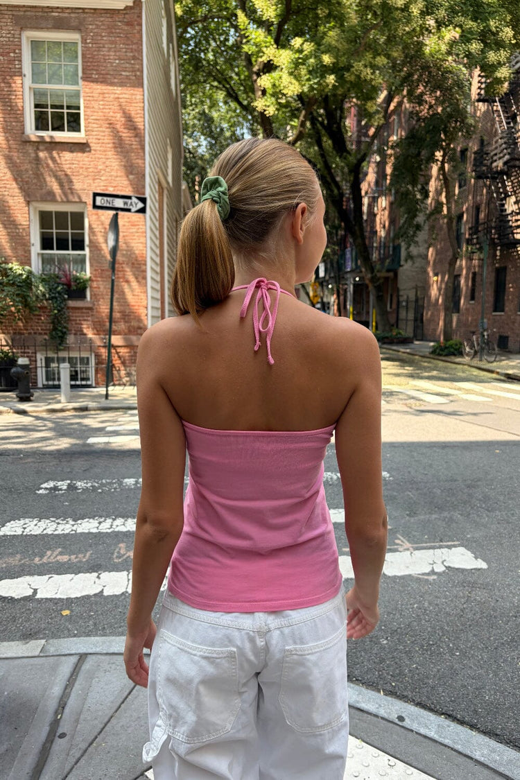 Calina Halter Top | Bubblegum Pink / XS/S