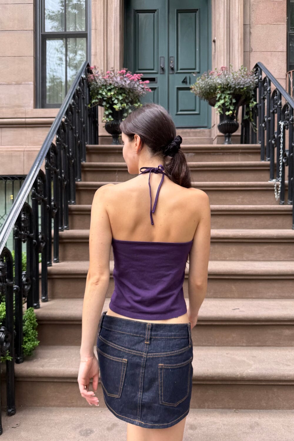 Calina Halter Top | Deep Purple / XS/S