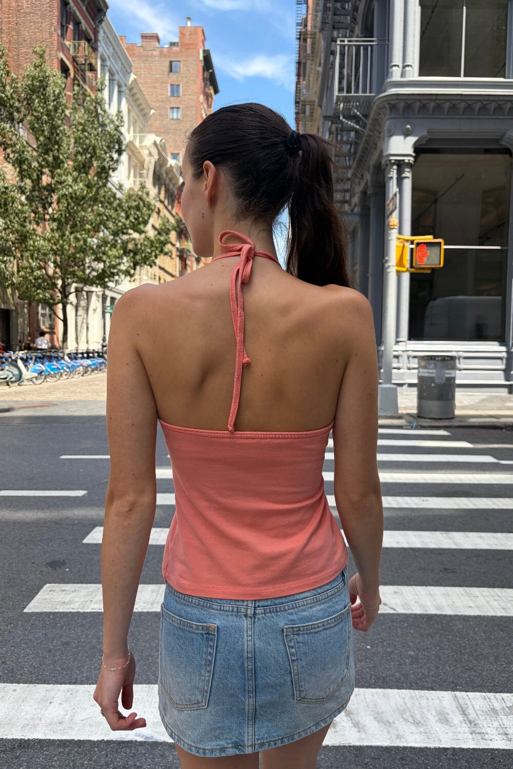 Calina Halter Top | Rosa Coral / XS/S