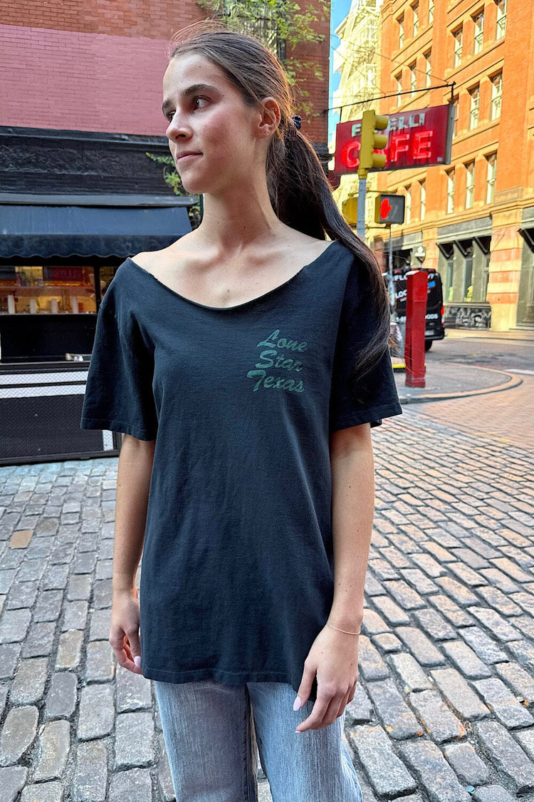 Penelope Lone Star Texas Top | Black / XS/S