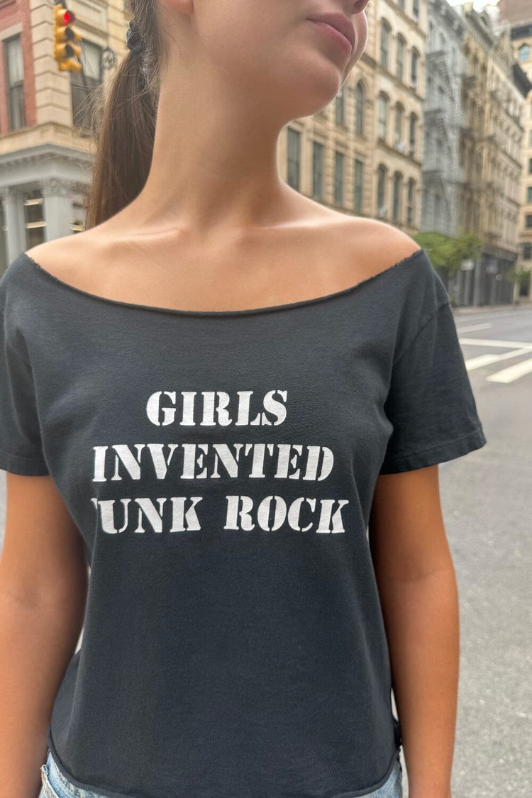 Robyn Girls Invented Punk Rock Top | Black / XS/S