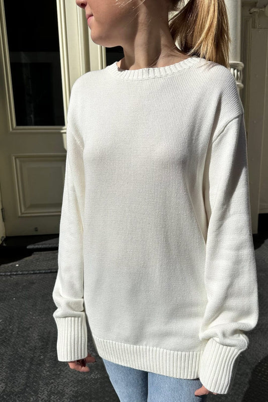 Ida Cotton Cable Knit V-Neck Sweater – Brandy Melville