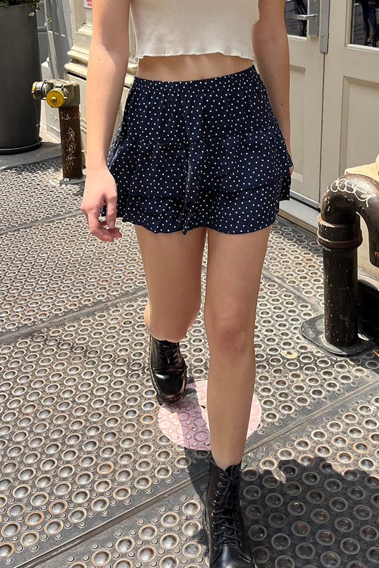 Izzy Floral Mini Skirt Brandy Melville