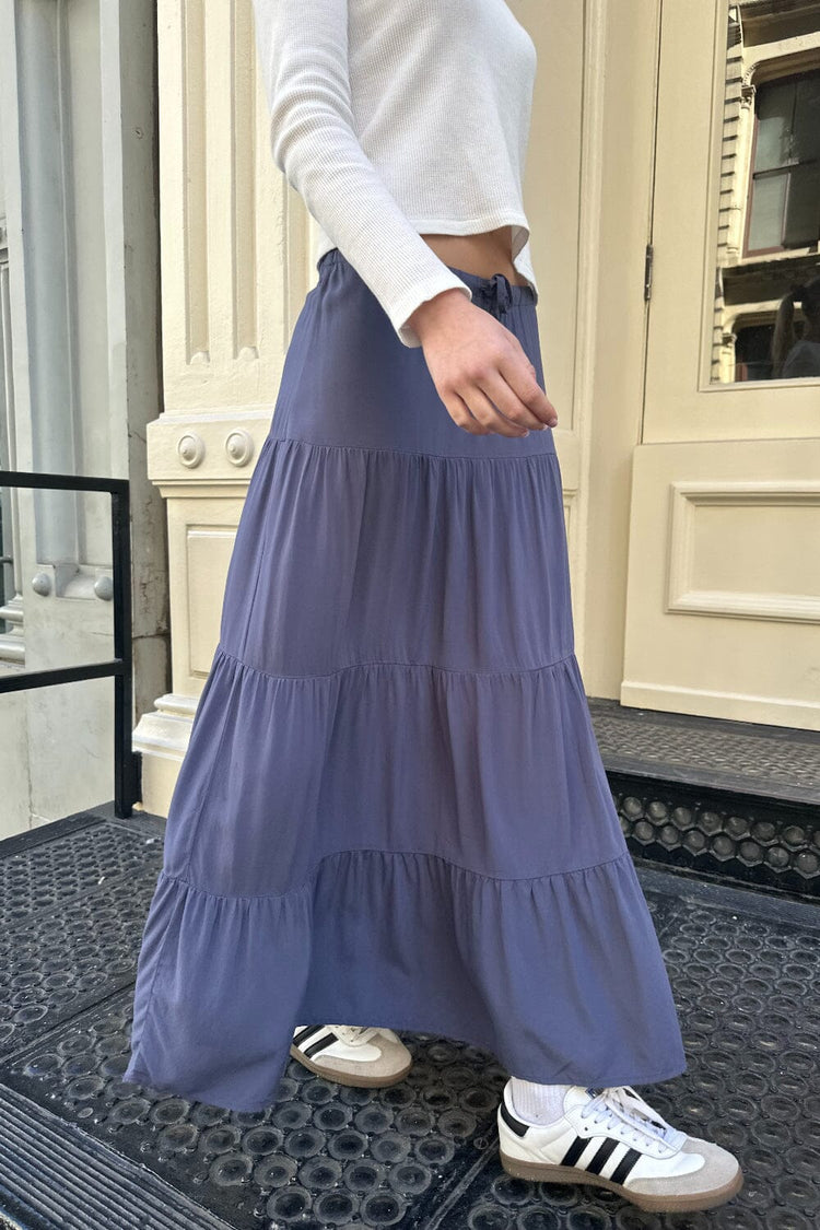 Nadia Skirt | Faded Navy Blue / XS/S