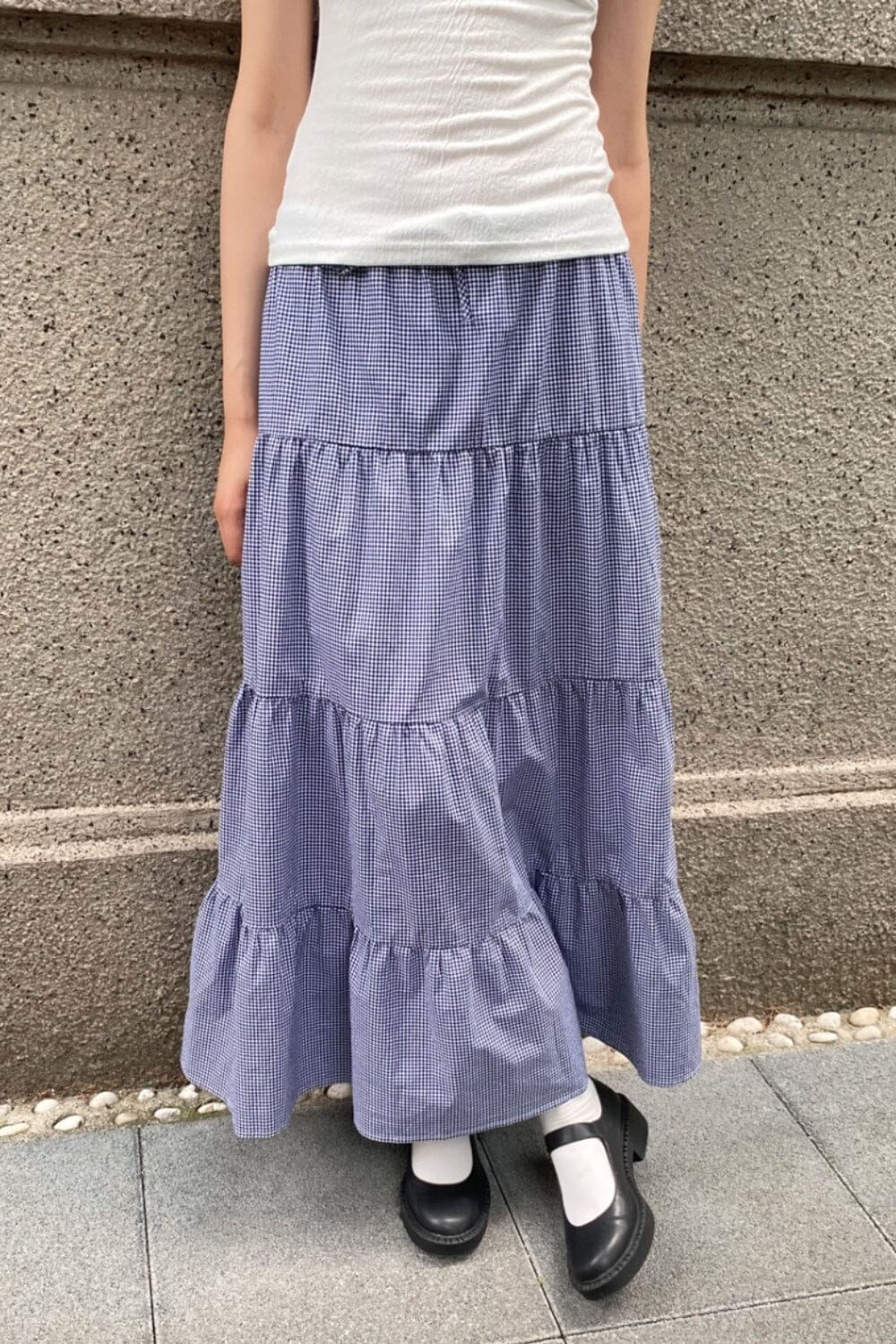 Blue And White Plaid / XS/S