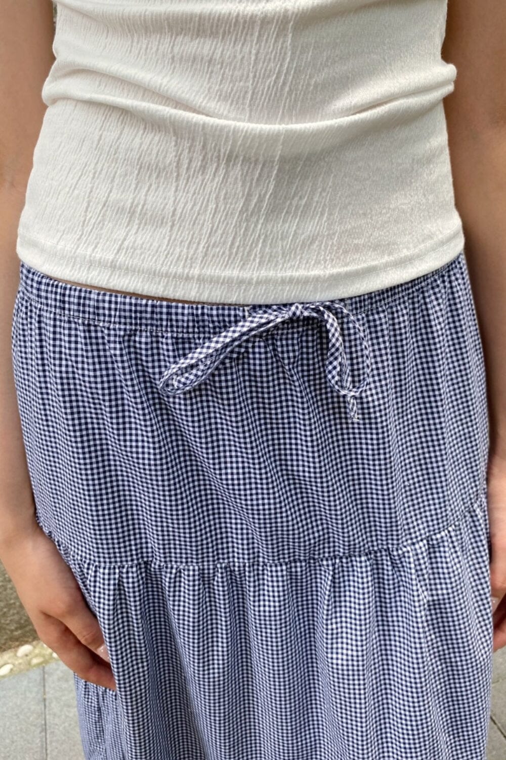 Blue And White Plaid / XS/S