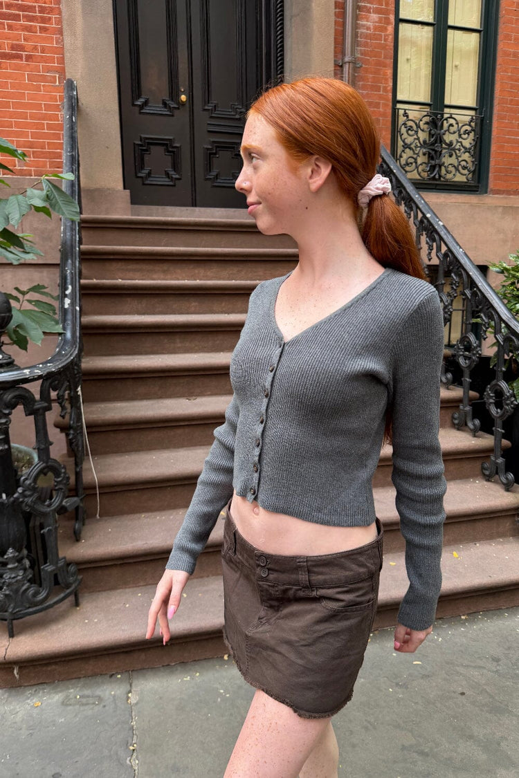 Zheyna Cardigan | Dark Grey / XS/S