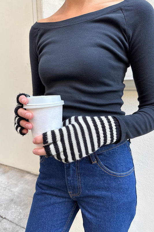 White and Black Stripe