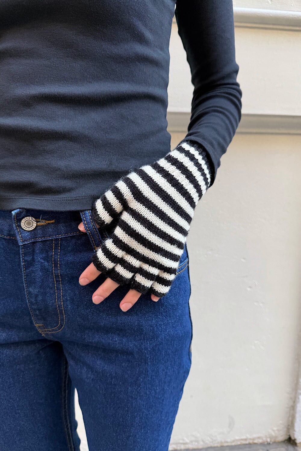 White and Black Stripe