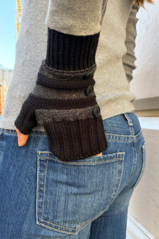 Dark Grey Black Stripe