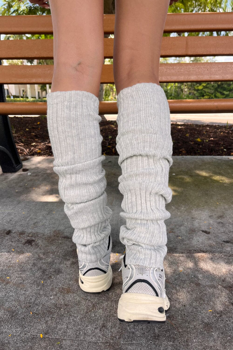 Leg Warmers | Silver Grey