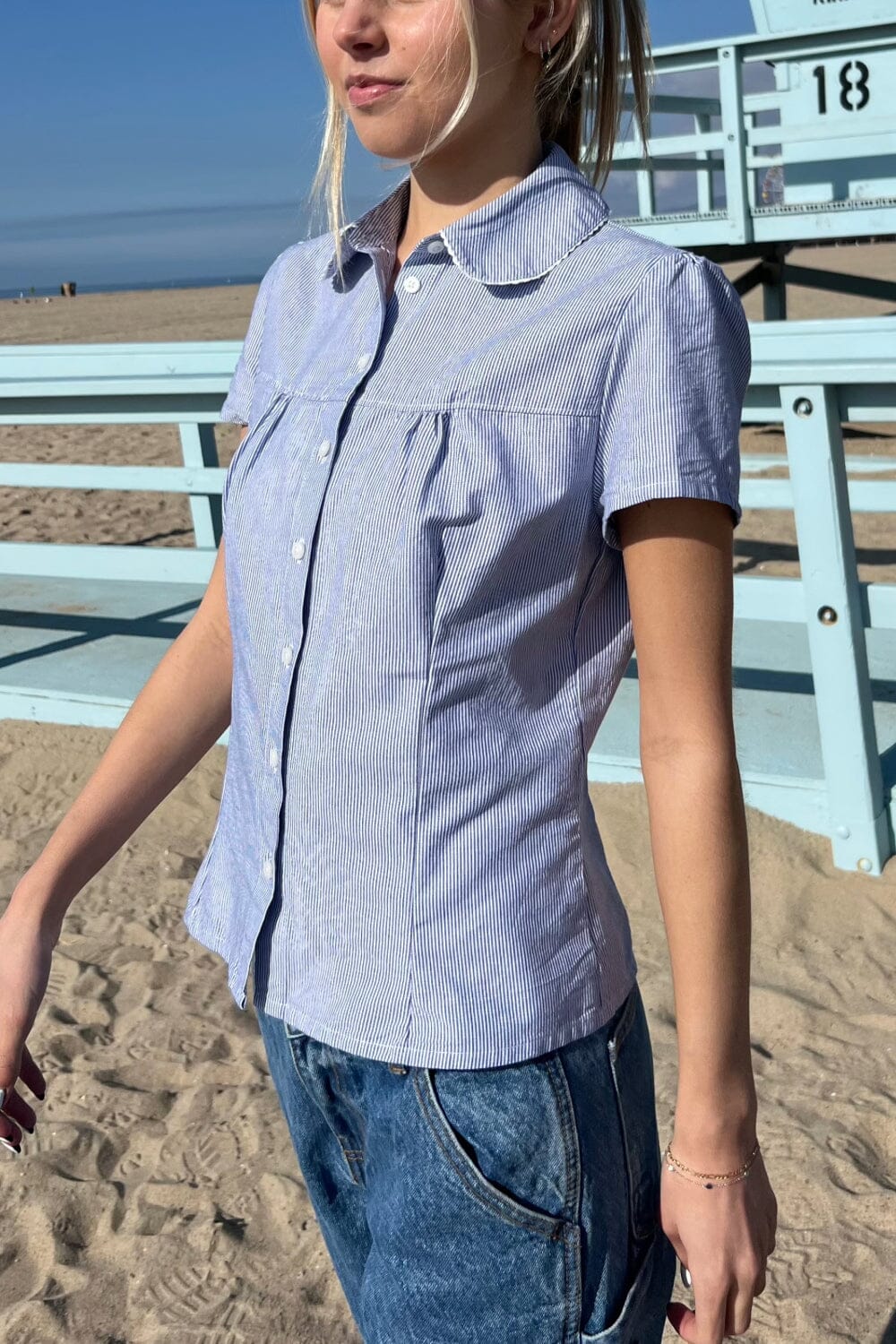 Teagan Stripes Top