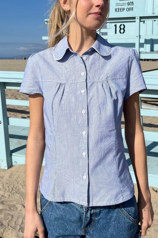 Light Blue Vertical Stripes / XS/S