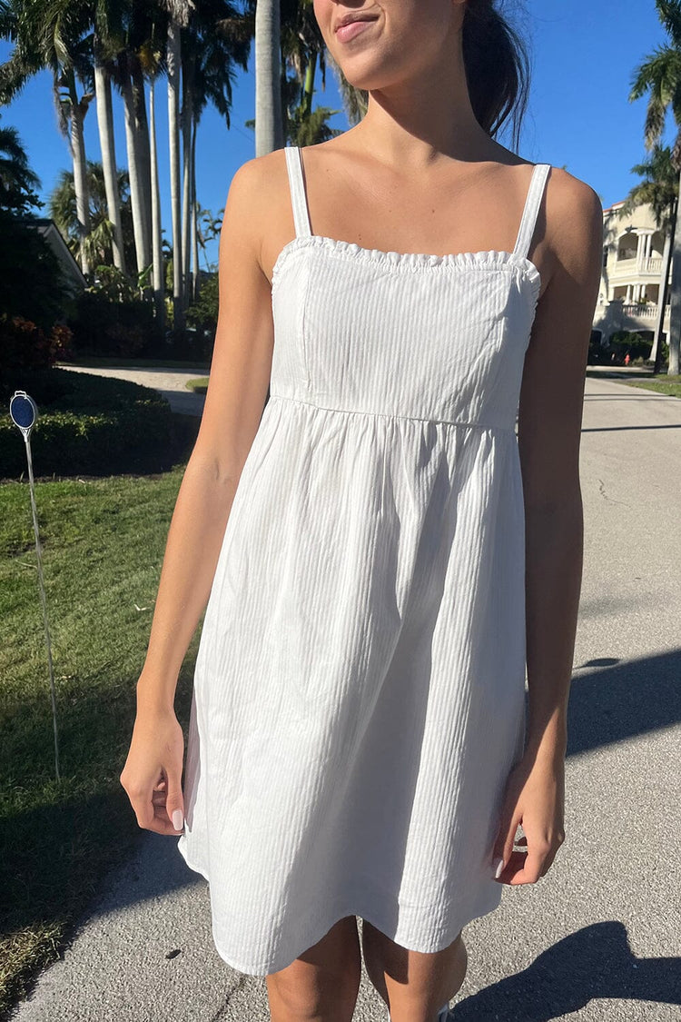 Brandy Melville Blue And White Striped Dress - $8 (60% Off Retail