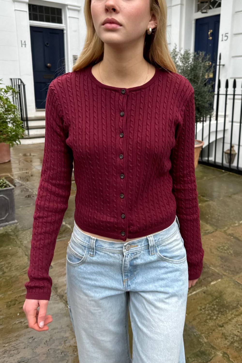 Zoe Cable Knit Cardigan – Brandy Melville