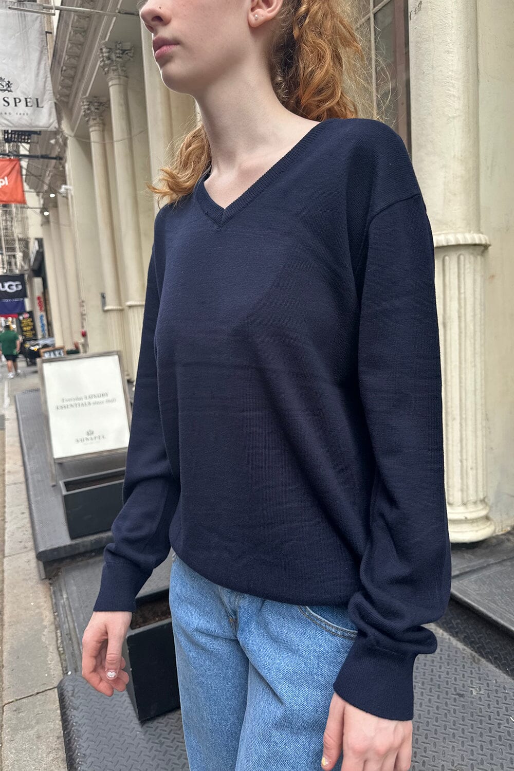 Navy Sweater Brandy Melville Oversized Sweater Brandy Melville