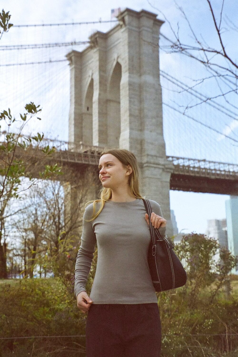 Ainsley Top | Light Charcoal Grey / XS/S