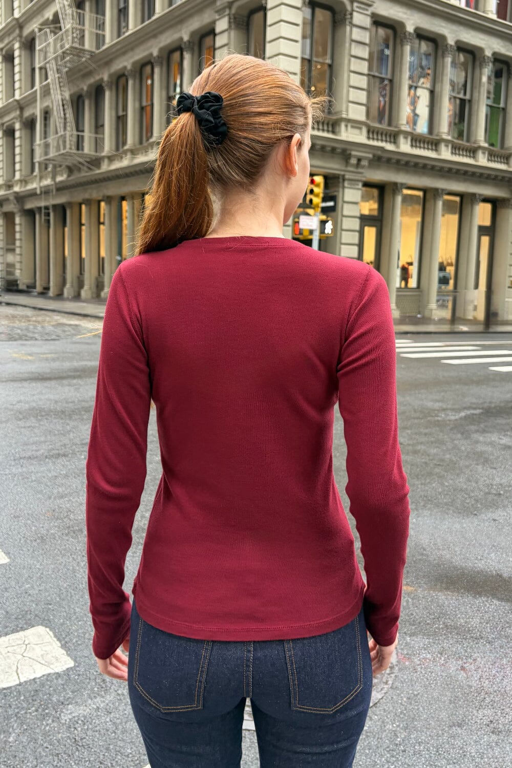Ainsley Top | Burgundy / XS/S