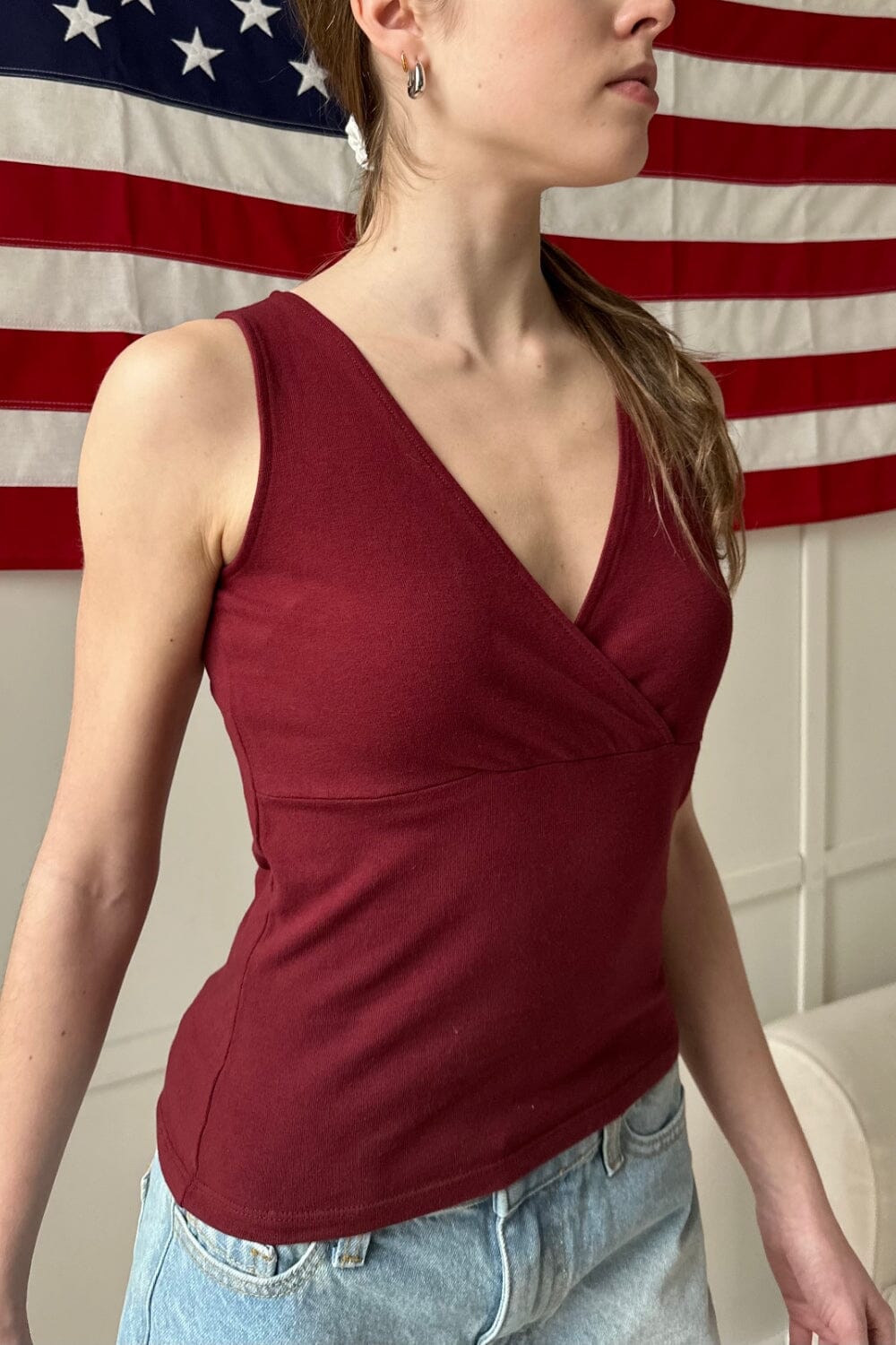 Halle Top | Burgundy / S