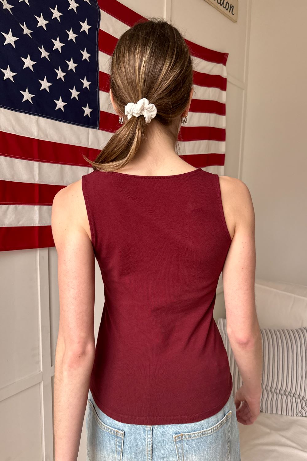 Halle Top | Burgundy / S