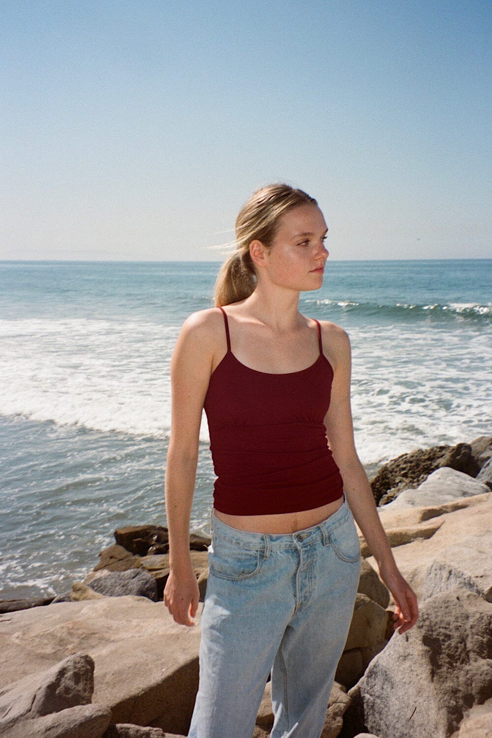 Victoria Tank | Burgundy / XS/S