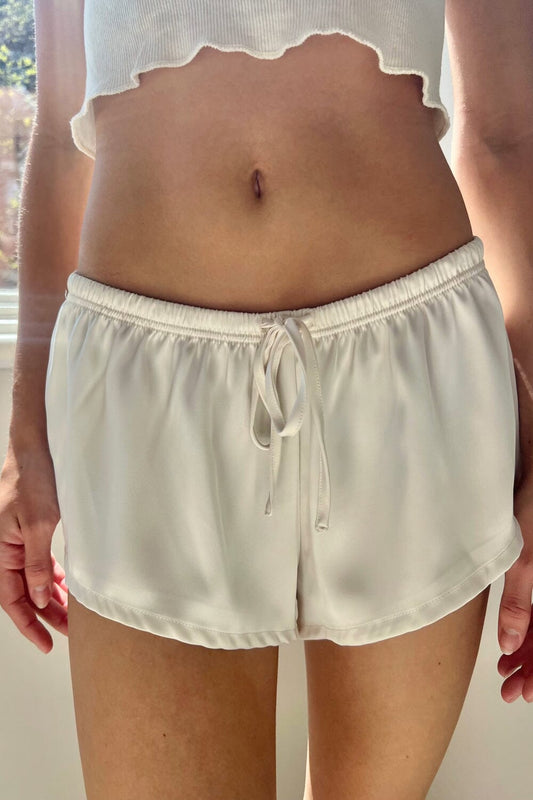 Felicity Pajama Shorts | Ivory / XS/S