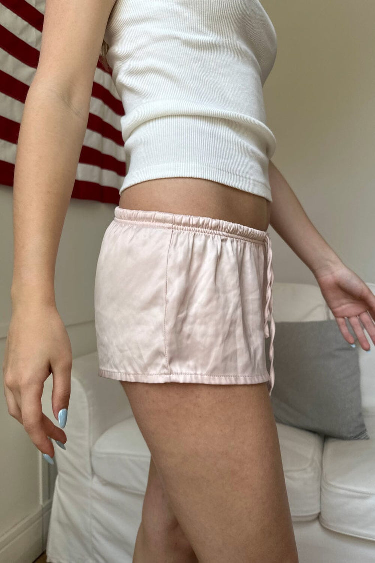 Felicity Pajama Shorts | Light Pink / XS/S