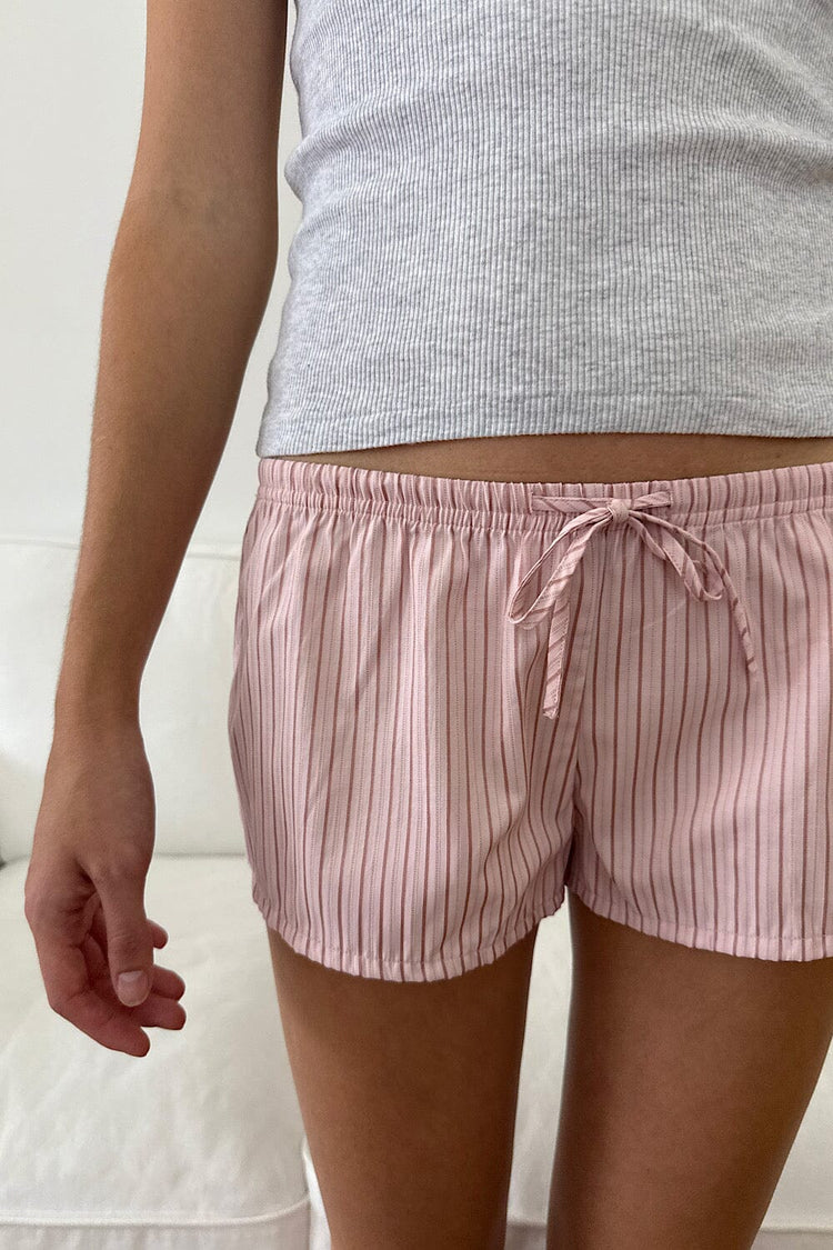 Mary Striped Pajamas | Light Pink with Dusty Rose Striped / XS/S