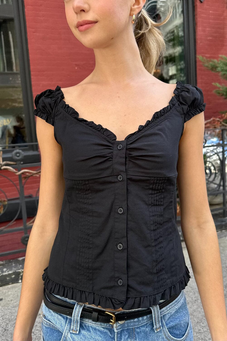 Elena Top | Black / XS/S