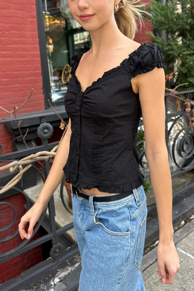 Elena Top | Black / XS/S