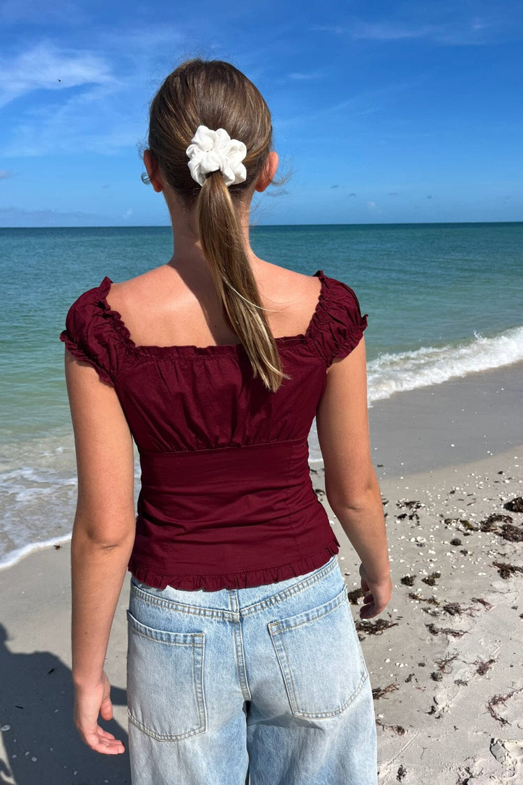 Elena Top | Burgundy / XS/S
