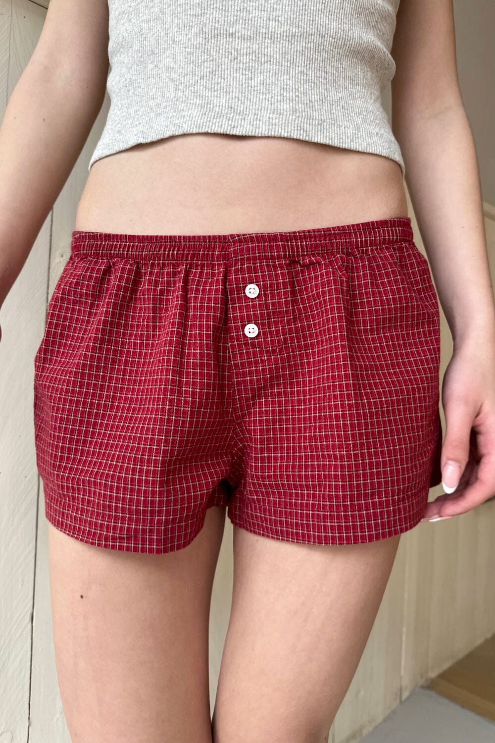 Red and White Plaid / XS/S