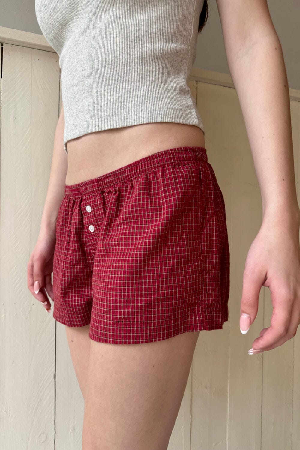 Red and White Plaid / XS/S