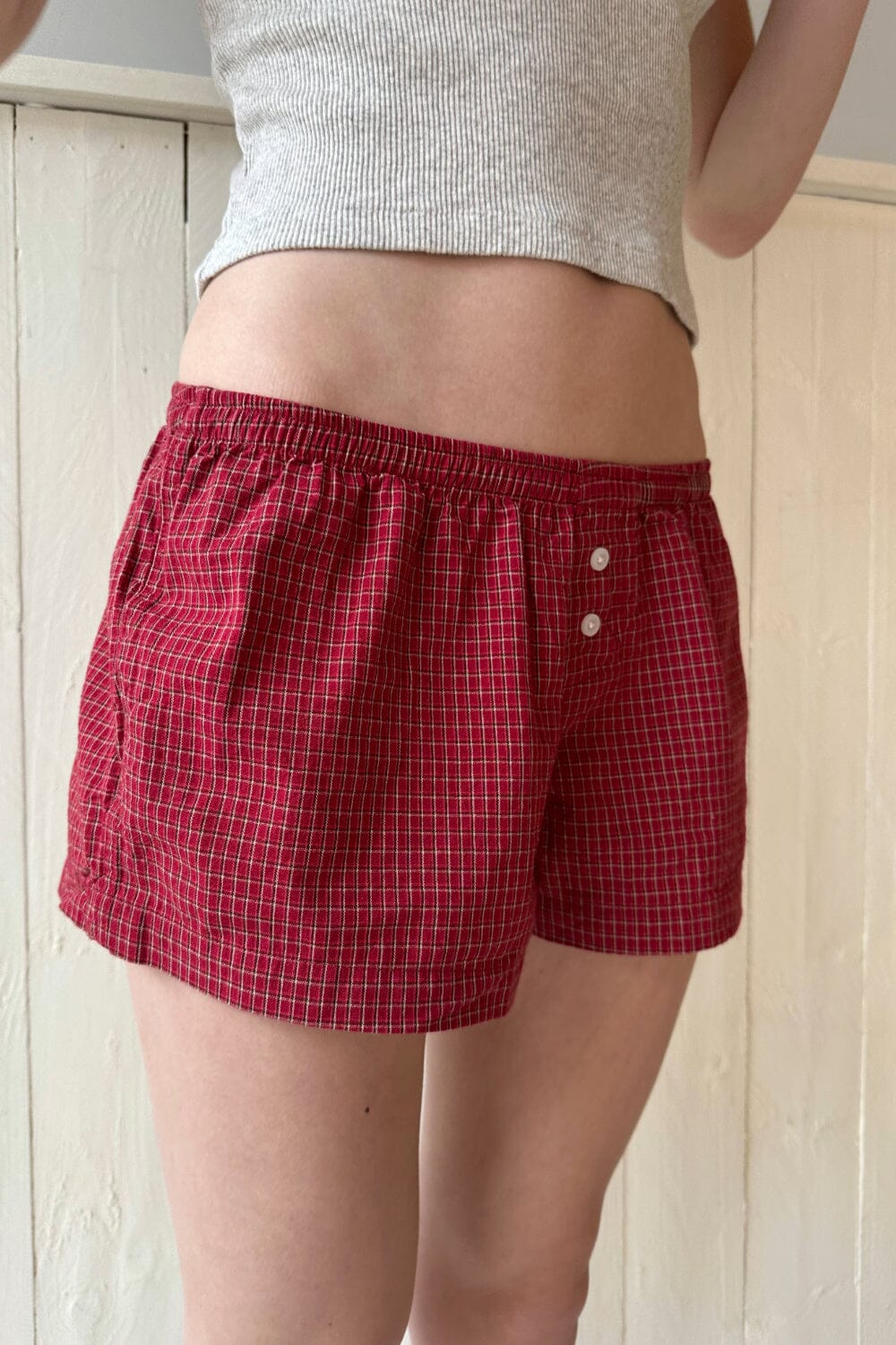 Red and White Plaid / XS/S