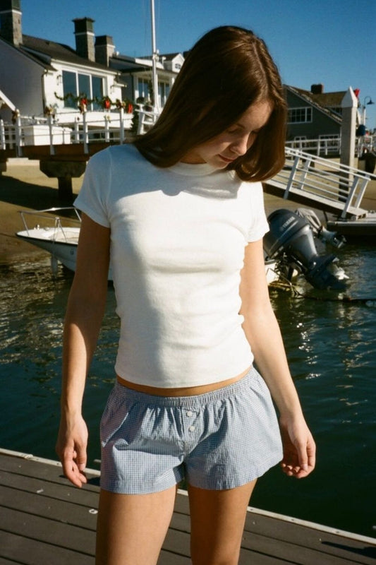 Light Blue Gingham / XS/S