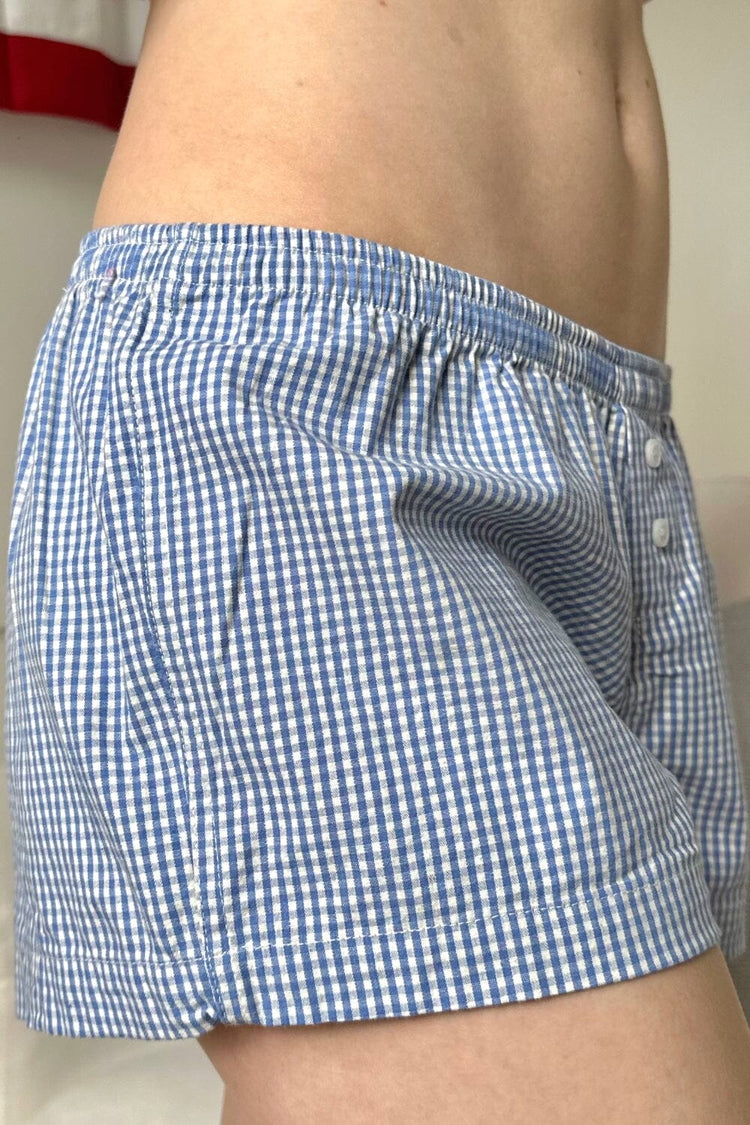 Keira Pajama Shorts | Blue Gingham / XS/S