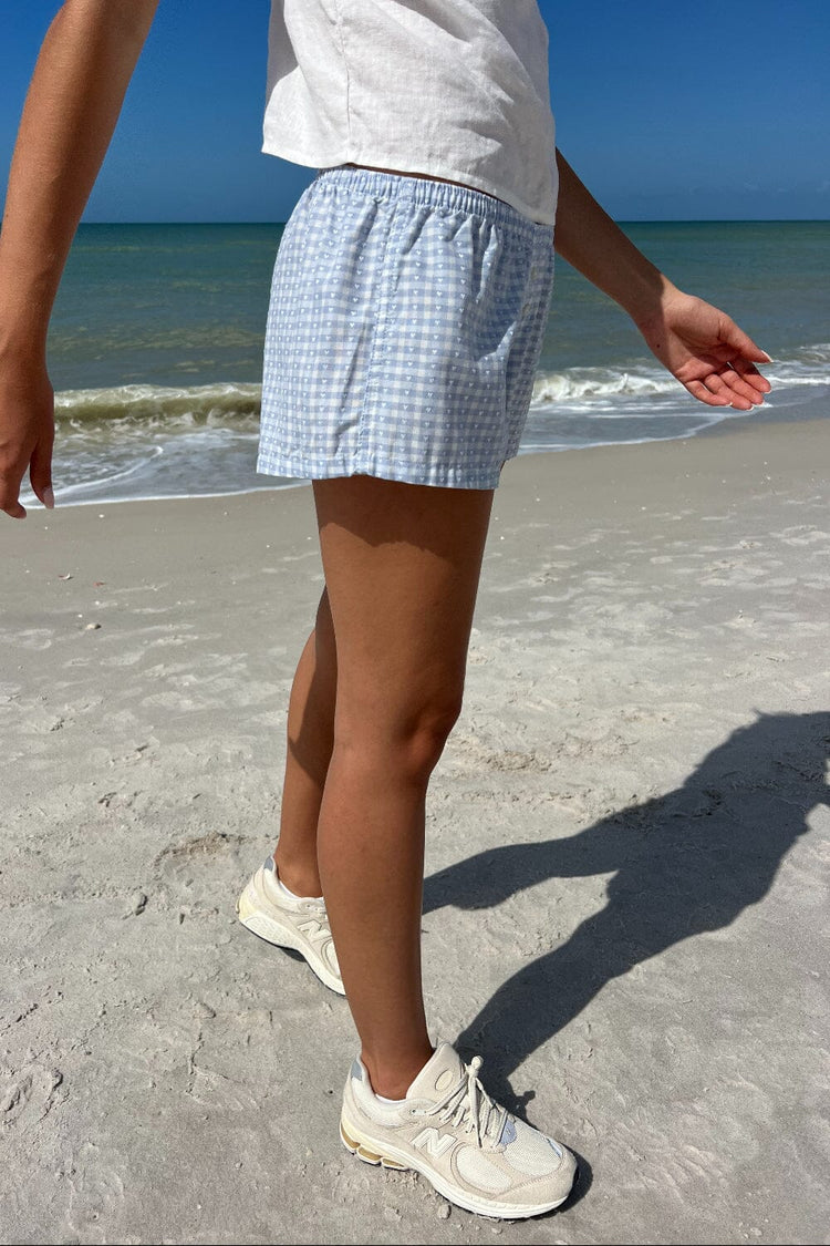 Keira Pajama Shorts | Blue and White Gingham / S/M