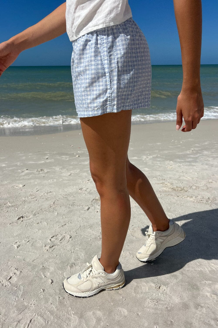 Keira Pajama Shorts | Blue and White Gingham / S/M