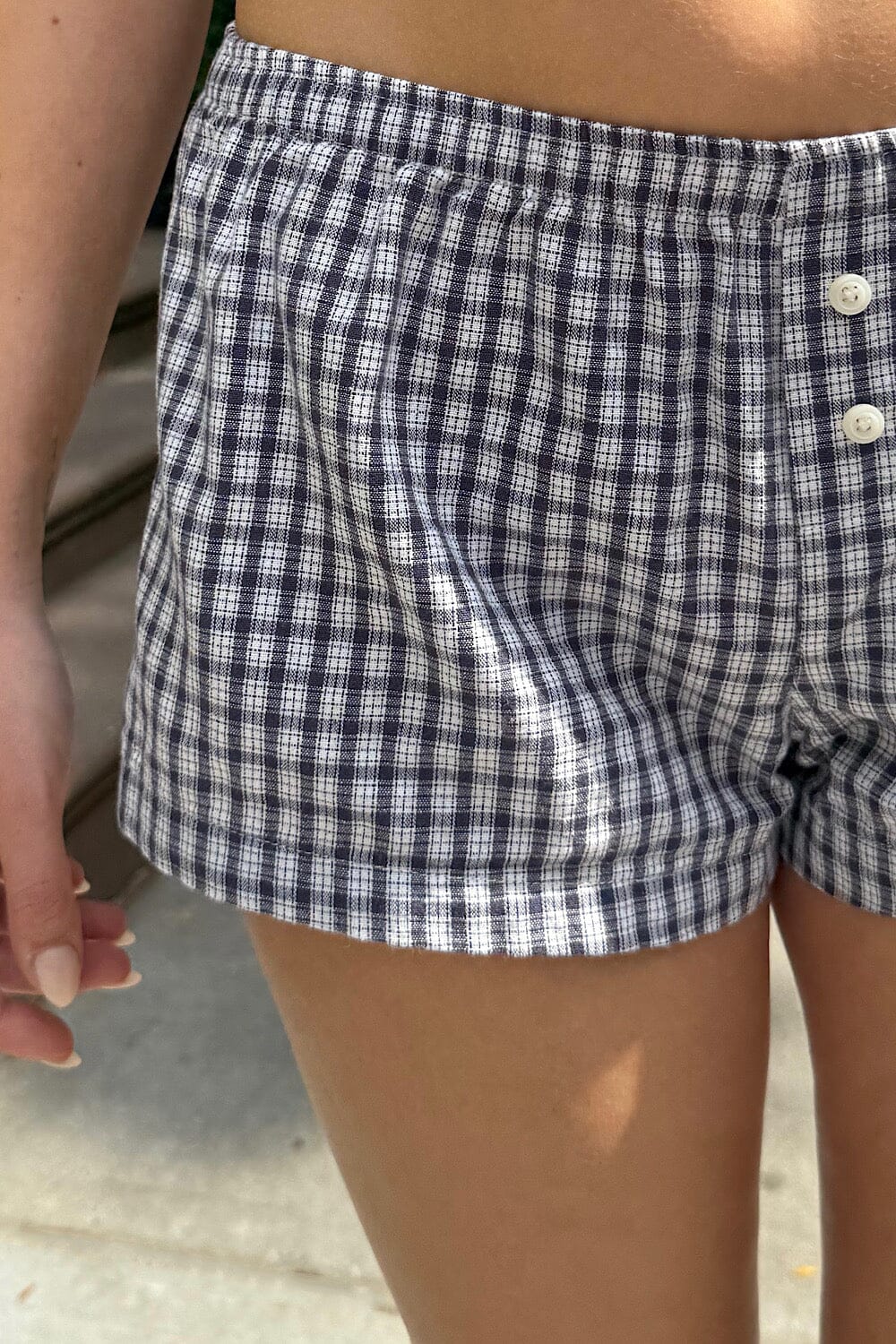Keira Plaid Sweatshorts
