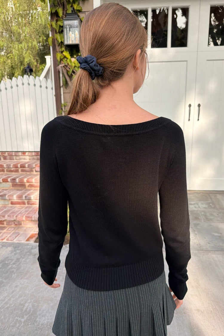 Tania V-Neck Sweaters | Black / XS/S
