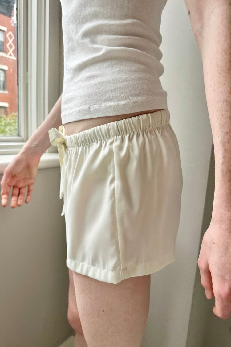 Willa Pajama Shorts | Ivory / S/M