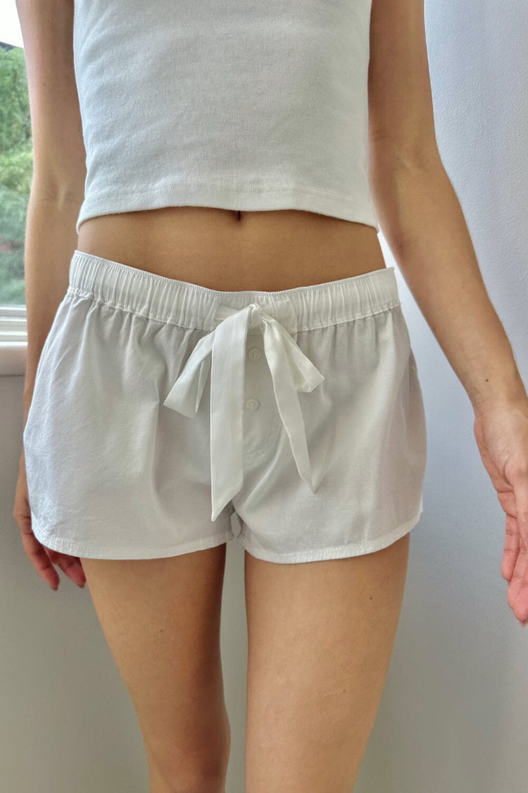 Willa Pajama Shorts | Natural White / S/M