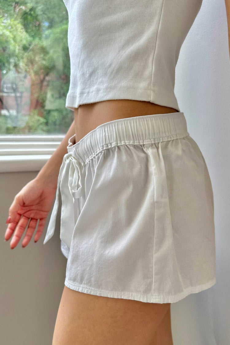 Willa Pajama Shorts | Natural White / S/M