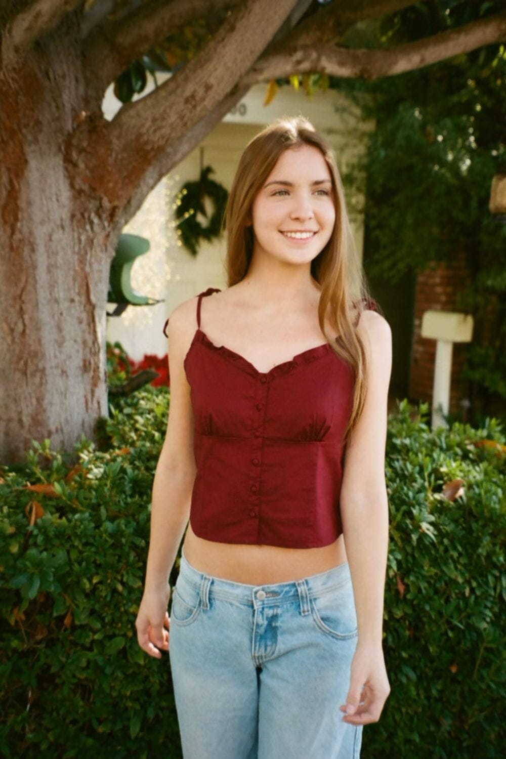 Sylvie Top | Burgundy / S