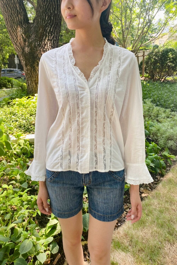 Rafaela Lace Top | White / XS/S