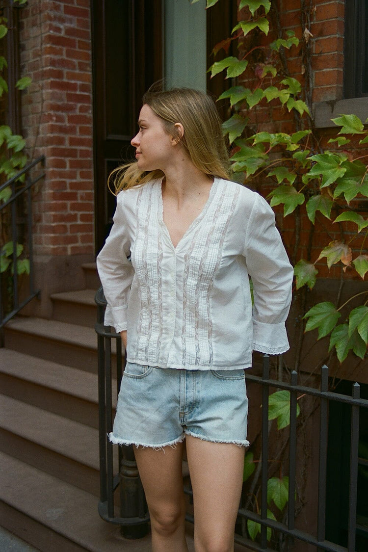 Rafaela Lace Top | White / XS/S