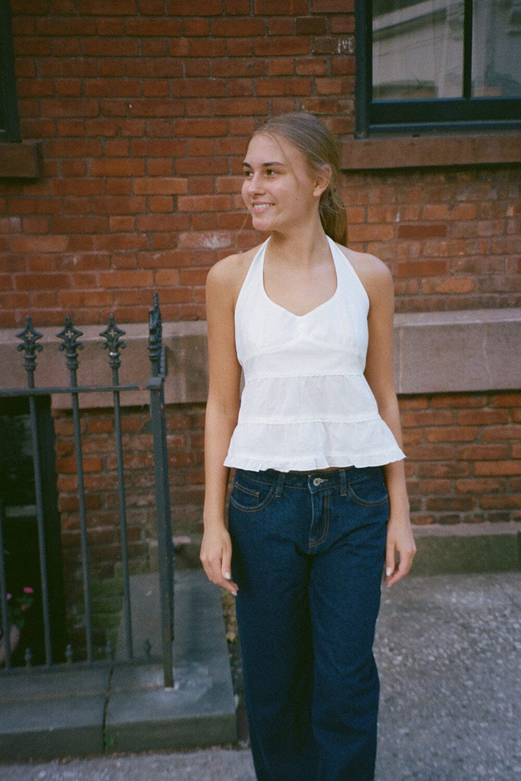 Edith Halter Top | White / XS/S